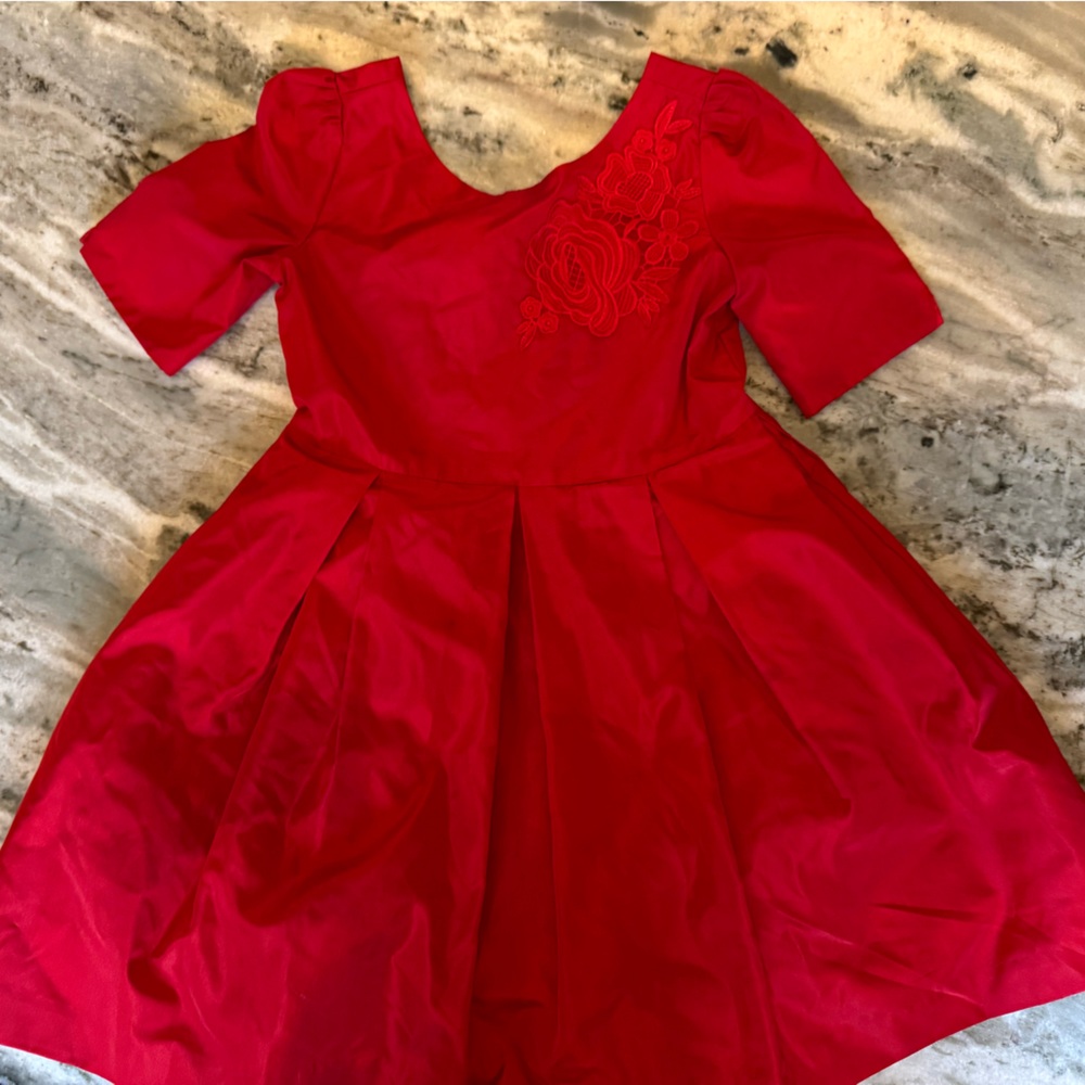 Janie and Jack Vibrant Red Dress Holiday Collection